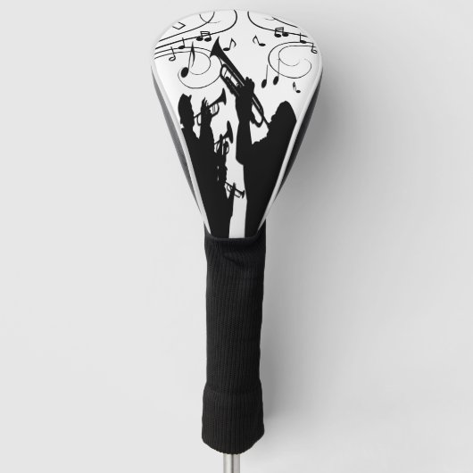 ホーンセクショントランペットジャズ音楽 ゴルフヘッドカバー (正面)