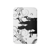 ホーンセクショントランペットジャズ音楽 バスマット (正面縦)