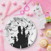 ホーンセクショントランペットジャズ音楽 ペーパープレート (パーティー)