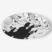 ホーンセクショントランペットジャズ音楽 ペーパープレート (アングル)