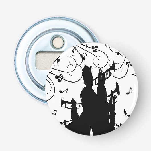 ホーンセクショントランペットジャズ音楽 栓抜き (正面)