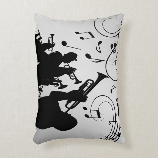 ホーンセクションミュージックデザイン アクセントクッション (正面(垂直))