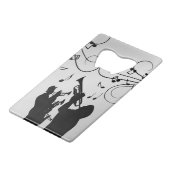 ホーンセクションミュージックデザイン クレジットカード栓抜き (正面アングル)