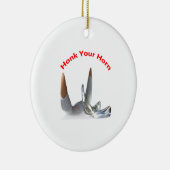 ホーンセラミックの飾り付けを磨く セラミックオーナメント (右)