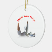 ホーンセラミックの飾り付けを磨く セラミックオーナメント (左)