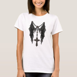 ホーンティング修道女のダークゴシックハロウィンパーティー招待状 Tシャツ