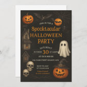 ホーンテッドハウス　スペクタキュラー　ハロウィン　ご招待 招待状 (正面/裏面)