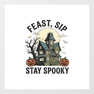 ホーンテッドハウス ハロウィン ビンテージ 彫刻 スプーキー S ウィンドウサイン