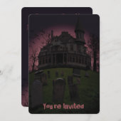 ホーンテッドマンション ハロウィーンパーティー ご招待 招待状 (正面/裏面)