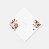 ホーンテッド・ハーヴェスト・フローラル＆ゴースト　ハロウィン スタンダードカクテルナプキン (角)