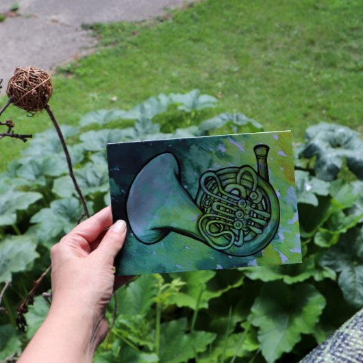 ホーンバンドフランスのクラス音楽先生 カード