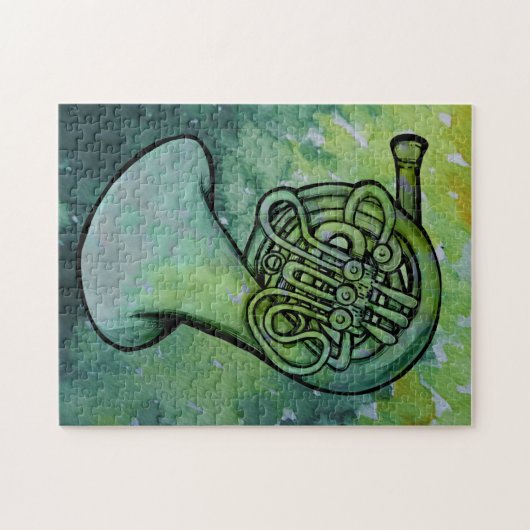 ホーンバンドフランスのクラス音楽先生 ジグソーパズル (横)