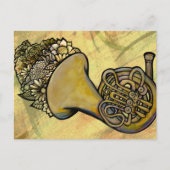 ホーンバンドフランスのクラス音楽先生 ポストカード (正面)