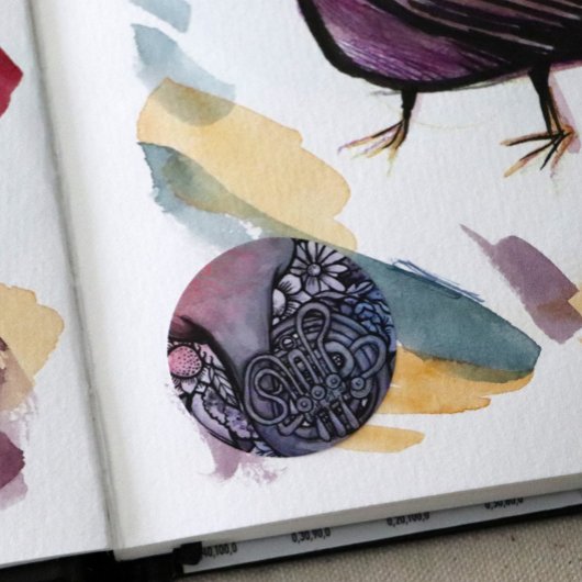 ホーンバンドフランスのクラス音楽先生 ラウンドシール