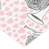 ホーンピフランスのンクハート、真鍮ミュージシャン結婚ズ ショートテーブルランナー (コーナー)