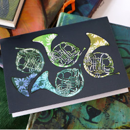 ホーンフランスのデイジーバンドクラス先生 カード