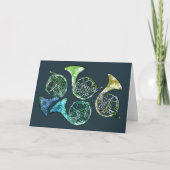 ホーンフランスのデイジーバンドクラス先生 カード (正面)