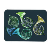 ホーンフランスのデイジーバンドクラス先生 マグネット (横)