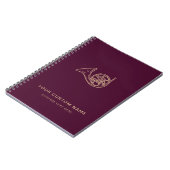 ホーンブラスフランスのミュージック先生ブルゴーニュモダン ノートブック (左側)