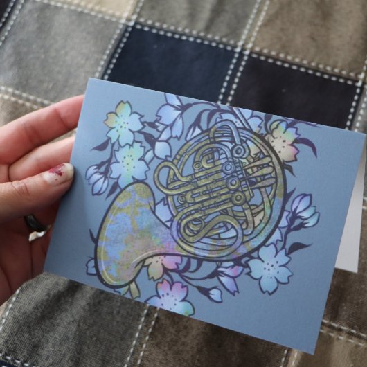 ホーンブルーフランスのフラワーズバンドクラス カード