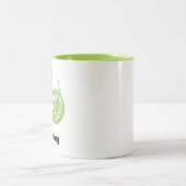 ホーンプフランスのレーヤーの音楽の贈パーソナライズされた与 ツートーンマグカップ (中央)