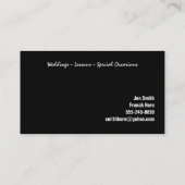 ホーンプレフランスのイヤー先生ミュージックスタジオミュージシャン 名刺 (裏面)