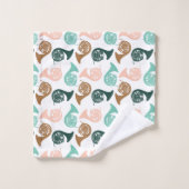 ホーンプレフランスのイヤー音楽ギフトミュージカル楽器 バスタオルセット (ウォッシュタオル)