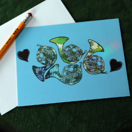 ホーンマーチフランスのングバンドクラス先生 ポストカード