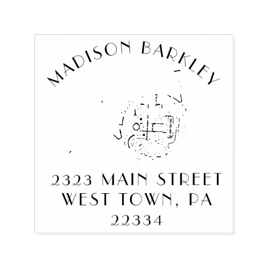 ホーンミュージックフランスの先生 セルフインキングスタンプ (デザイン)