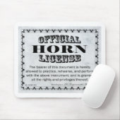 ホーン免許 マウスパッド (マウス)