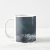 ホーン岬を離れた嵐のHMSのビーグル犬 コーヒーマグカップ (左)