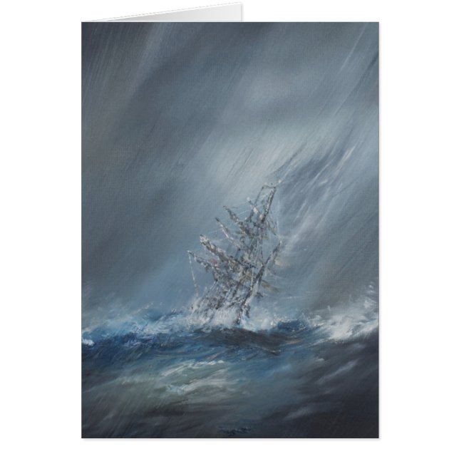 ホーン岬12月24日を離れた嵐のHMSのビーグル犬 (正面)