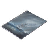 ホーン岬12月24日を離れた嵐のHMSのビーグル犬 ノートブック (左側)