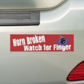 ホーン破損バンパーステッカー バンパーステッカー (車上)