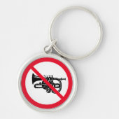 ホーン禁止標識 | Premium Keychain キーホルダー (正面)