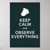 ホー保ムズ落ち着いて全てを観察 ポスター (正面)