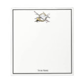 ホー名門私立校風のン色を飛び越える乗馬 ノートパッド (正面)