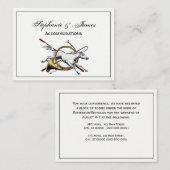 ホー名門私立校風のン色を飛び越える乗馬 名刺 (正面/裏面)