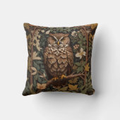 ホー威厳のあるル素晴らしフクロウ林 クッション (裏面)