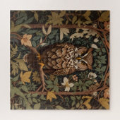 ホー威厳のあるル素晴らしフクロウ林 ジグソーパズル (横)