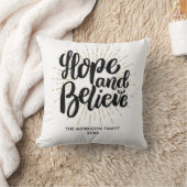 ホー感動的プと信じ引用文カスタム写真 クッション (ブランケット)