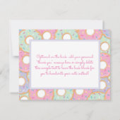 ホー感謝していルバンチドーナツ誕生日サンキューカード サンキューカード (裏面)