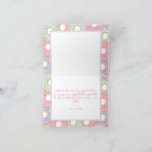 ホー感謝していルバンチドーナツ誕生日サンキューカード サンキューカード (内部)