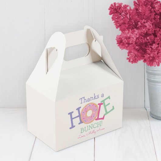 ホー感謝していルバンチ・ドーナツ女の子の誕生日パーティー フェイバーボックス