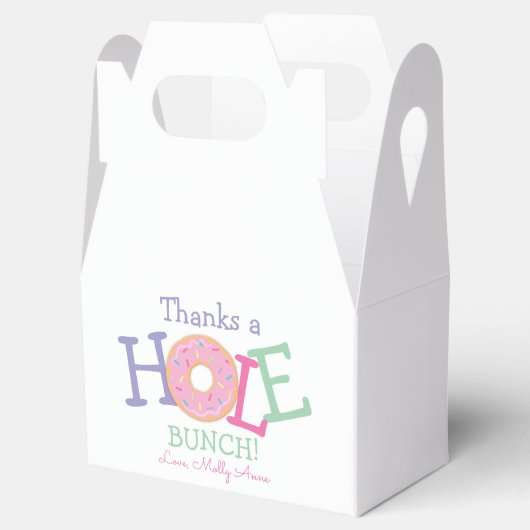 ホー感謝していルバンチ・ドーナツ女の子の誕生日パーティー フェイバーボックス (オープン)