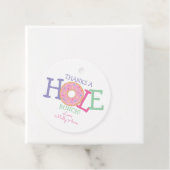 ホー感謝していル・バウンチ・ドーナツ誕生日パーティーのお願い フェイバータグ (インサイチュ)