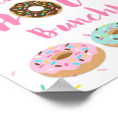 ホー感謝していル・バンチ・ピンク・ドーナツ振り掛けサイン ポスター (角)