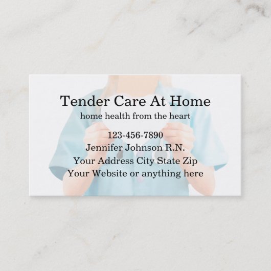 ホー最高のムヘルス医療ナース  名刺 (正面)