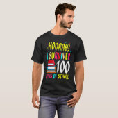 ホー生き延びレI 100日の学校勉強学校 Tシャツ (正面フル)