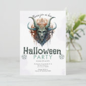 ホー異教のン神とペンタグラムハローウィンパーティ 招待状 (スタンド正面)